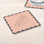 Moderne minimale Neujahr schwarze Feiertage weitab Rechteckiger Pappuntersetzer (angewinkelt)