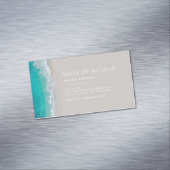 Moderne minimale Ocean Beach Typografie chic Magnetische Visitenkarte (Beispiel)