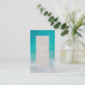 Moderne minimale Ocean Beach Typografie chic Visitenkarte (Stehend Vorderseite)