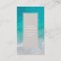 Moderne minimale Ocean Beach Typografie chic