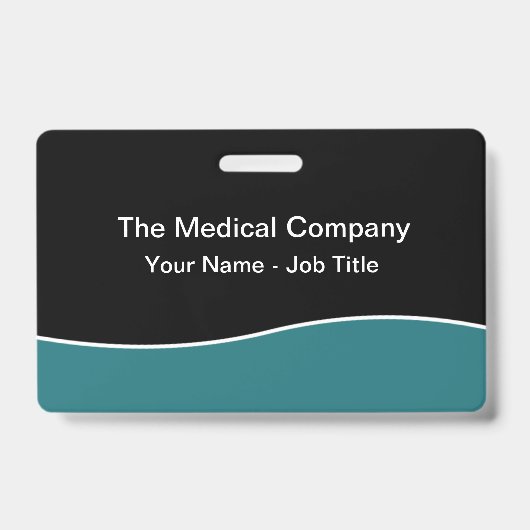 Moderne minimale Personalangaben Abzeichen Ausweis (Vorderseite)