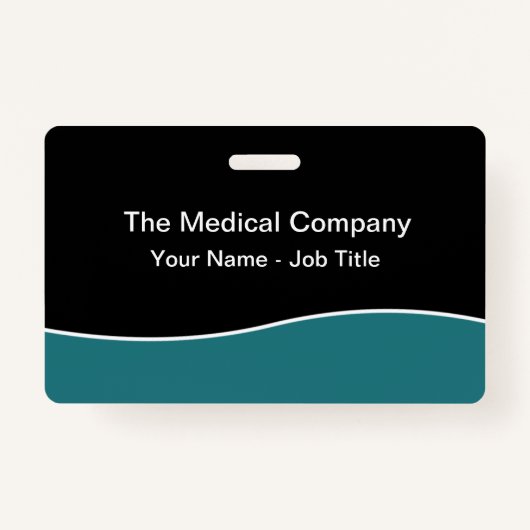 Moderne minimale Personalangaben Abzeichen Ausweis (Vorderseite)