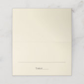 Moderne minimale Platzkarten für die Hochzeit (Außenseite Aufgefaltet)