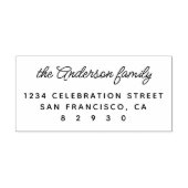 Moderne Minimale Rücksendeadresse für die Schreibw Permastempel (Design)