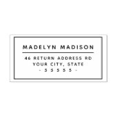 Moderne minimale Rücksendeadresse Permastempel (Design)