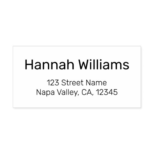 Moderne minimale Rücksendeadresse Permastempel (Design)