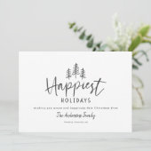 Moderne minimale rustikale Bauernhaus Weihnachten (Stehend Vorderseite)