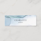 Moderne, minimale Salon-Visitenkarte, Aquarell Mini Visitenkarte (Vorderseite)