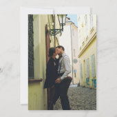 Moderne minimale Save the Date Einladung (Rückseite)