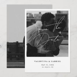 Moderne minimale Save the Date Einladung