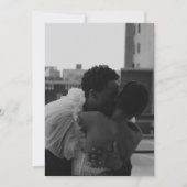 Moderne minimale Save the Date Einladung (Vorderseite)