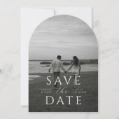 Moderne minimale Save the Date Einladung (Vorderseite)