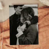 Moderne minimale Save the Date Einladung