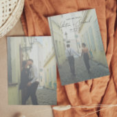 Moderne minimale Save the Date Einladung