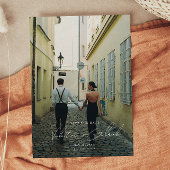 Moderne minimale Save the Date Einladung