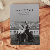 Moderne minimale Save the Date Einladung