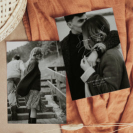 Moderne minimale Save the Date Einladung