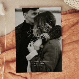 Moderne minimale Save the Date Einladung