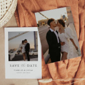 Moderne minimale Save the Date Einladung