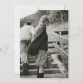 Moderne minimale Save the Date Einladung (Rückseite)