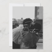 Moderne minimale Save the Date Einladung (Vorderseite)