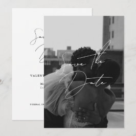 Moderne minimale Save the Date Einladung