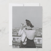 Moderne minimale Save the Date Einladung (Rückseite)