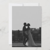 Moderne minimale Save the Date Einladung (Rückseite)