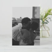 Moderne minimale Save the Date Einladung (Stehend Vorderseite)