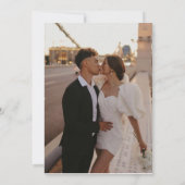 Moderne minimale Save the Date Einladung (Rückseite)