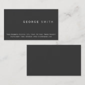 Moderne, minimale Schlichte Visitenkarte (Vorne/Hinten)