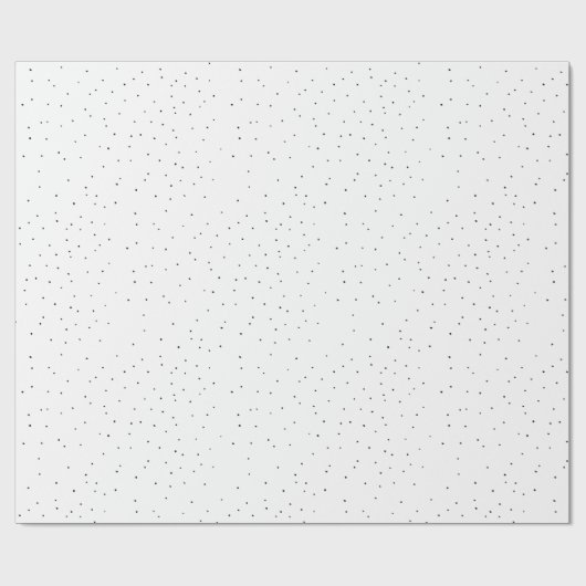 Moderne minimale Schwarz-Weiß-Punkte unvollkommene Geschenkpapier (Flach)