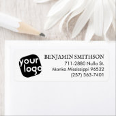 Moderne minimale Schwarz-weiße kundenspezifische R (Insitu)