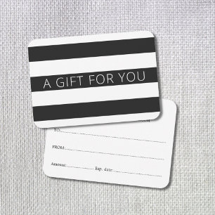 Moderne minimale Schwarz-weiße Streifen Schönheit