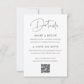 Moderne minimale Script-Brautparty-Einschließkarte Einladung (Vorderseite)