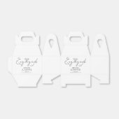 Moderne Minimale Script-Engagement Party Geschenkschachtel (Ungefaltet)