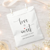 Moderne Minimale Script-Liebe ist Sweet Wedding Geschenktütchen (Ausgeschnitten)