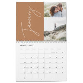 Moderne minimale Terracotta 2 Foto Kalender (Jan 2027)