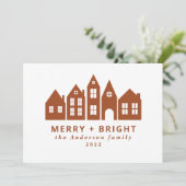 Moderne minimale Terracotta Weihnachten Nordische  (Stehend Vorderseite)