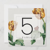 Moderne minimale Tischnummern (Rückseite)