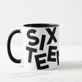 Moderne minimale Typografie 16. Foto Tasse