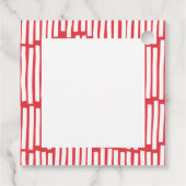 Moderne minimale Typografie 2 Foto Weihnachten Geschenkanhänger (Rückseite)