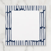 Moderne minimale Typografie 2 Foto Weihnachten Geschenkanhänger (Rückseite)