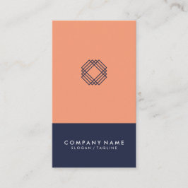 Moderne minimale Typografie-blaue Visitenkarte