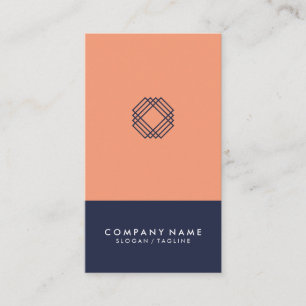 Moderne minimale Typografie-blaue Visitenkarte