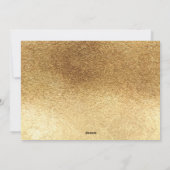 Moderne minimale Typografie Chic Gold Weihnachten (Rückseite)