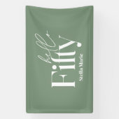 Moderne minimale Typografie, einfach 50. Geburtsta Banner (Vertikal)