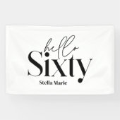 Moderne minimale Typografie, einfach 60. Geburtsta Banner (Horizontal)