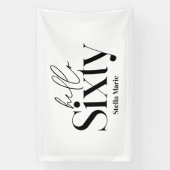 Moderne minimale Typografie, einfach 60. Geburtsta Banner (Vertikal)