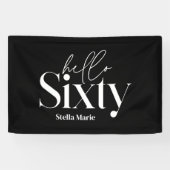 Moderne minimale Typografie, einfach 60. Geburtsta Banner (Horizontal)